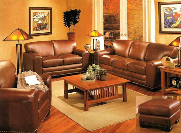 ponderosa style saddle living room furniture